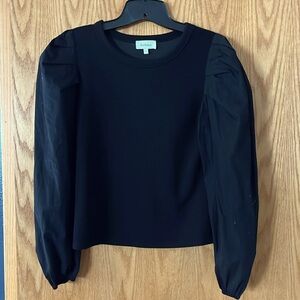 Bohme black puff sleeve blouse